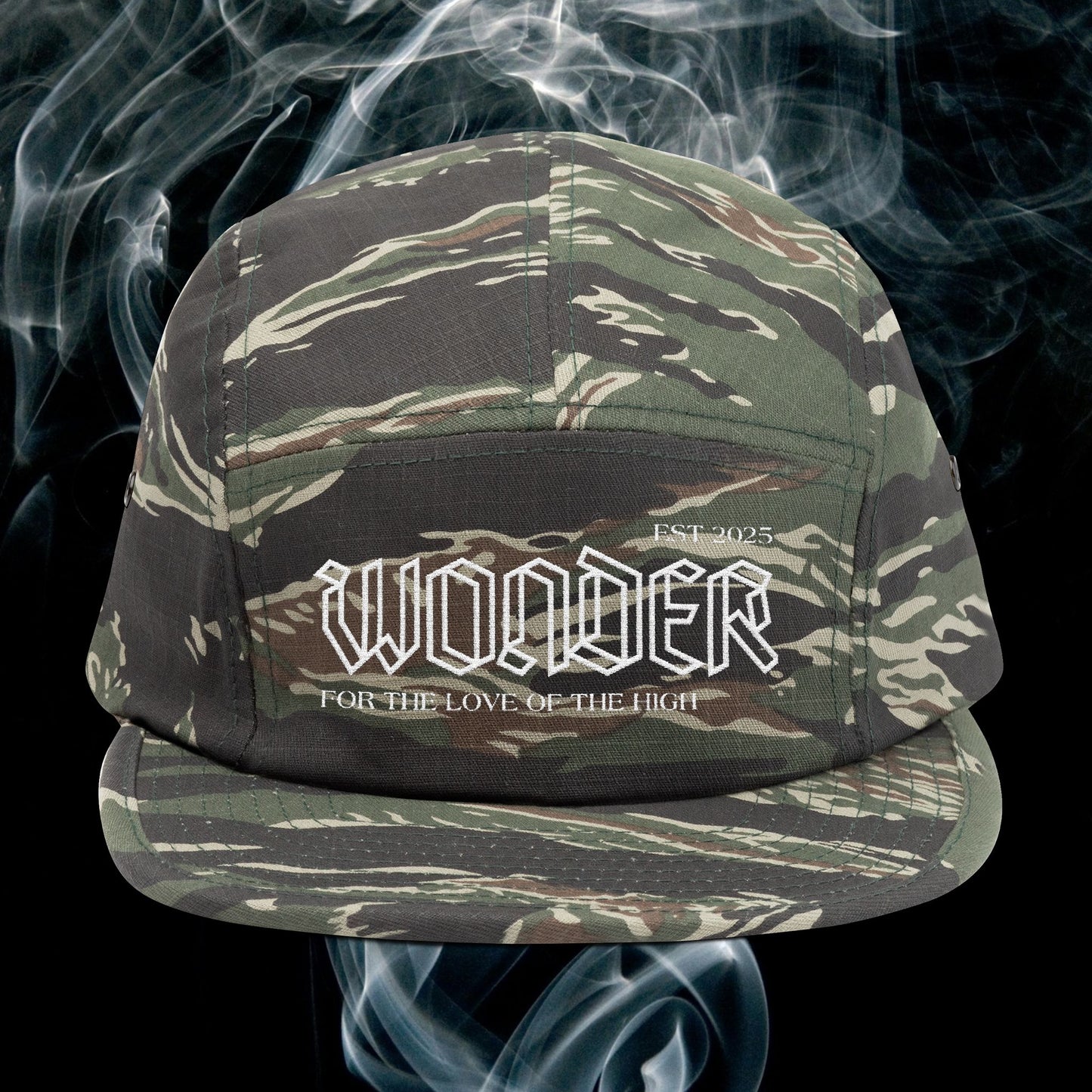 Wonder 5 Panel Cap | Embroidered Hat for Adventure Lovers, Casual Style, Outdoor Activities, Birthday Gift, Unique Fashion Statement