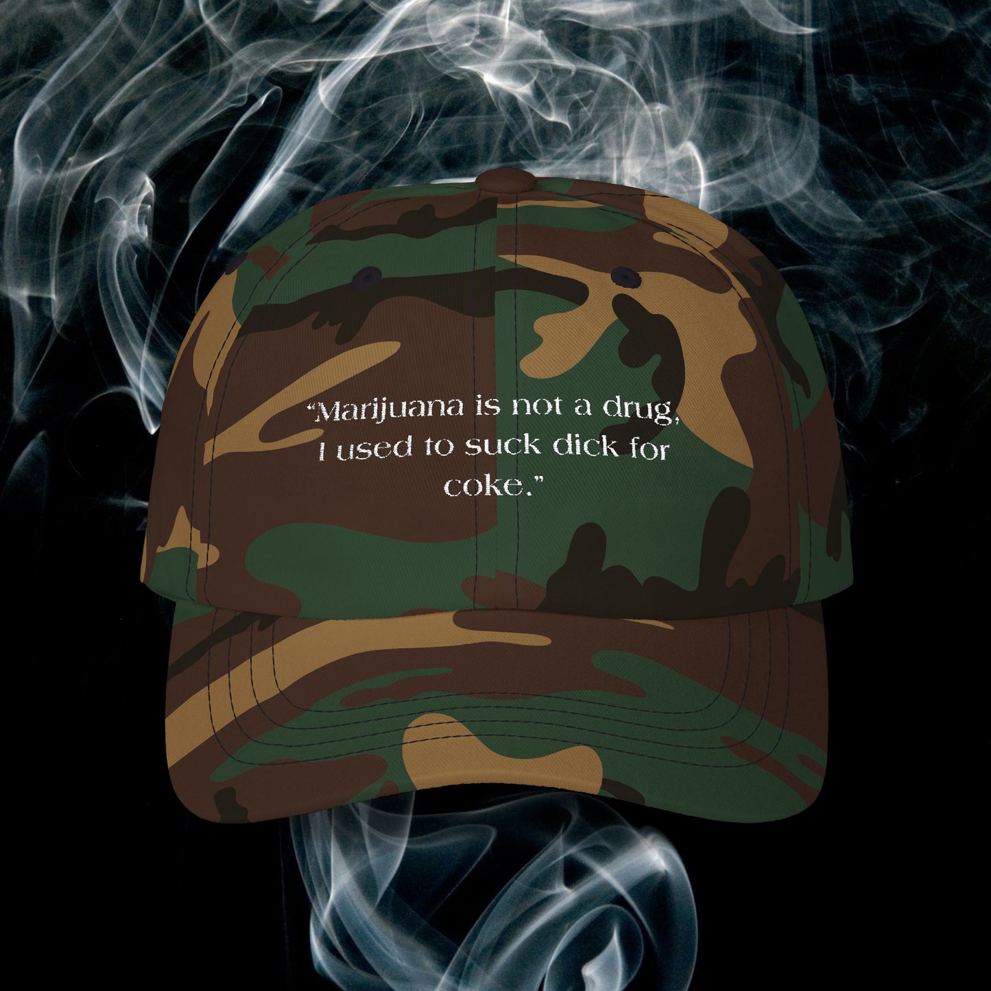 LEGENDARY EMBROIDED STONER MOVIE QUOTE MEETS PREMIUM DAD CAP STYLE