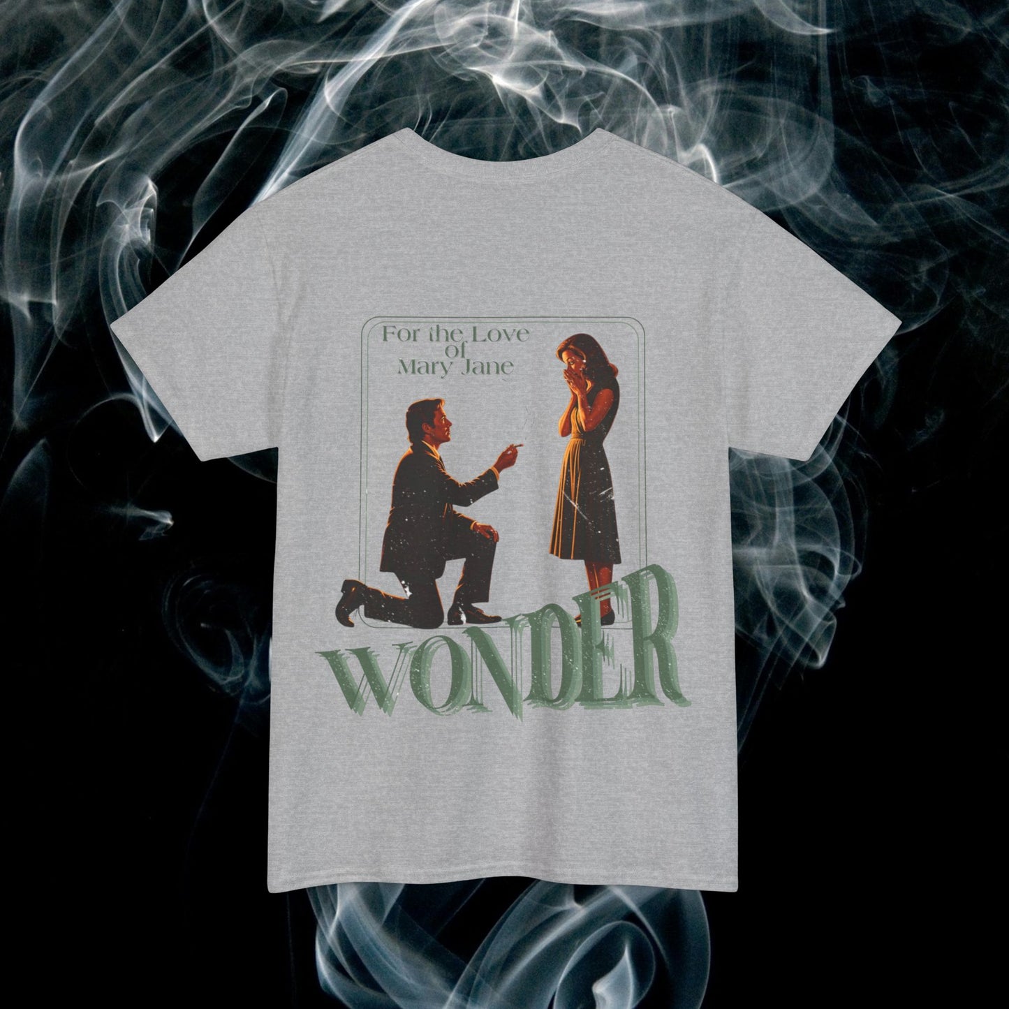 USA Wonder Proposal Unisex Heavy Cotton Tee - Perfect for Engagement Parties, Romantic Gifts, Casual Wear, Anniversaries, Holidays