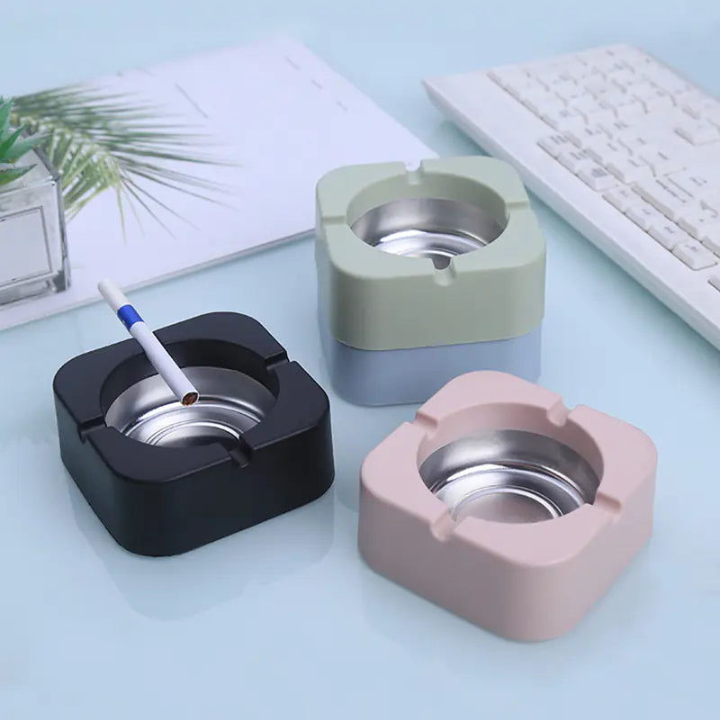 Scandinavian Style Tinplate Ashtray ~ Modern Smoking Accessories US | Cannabis Lifestyle