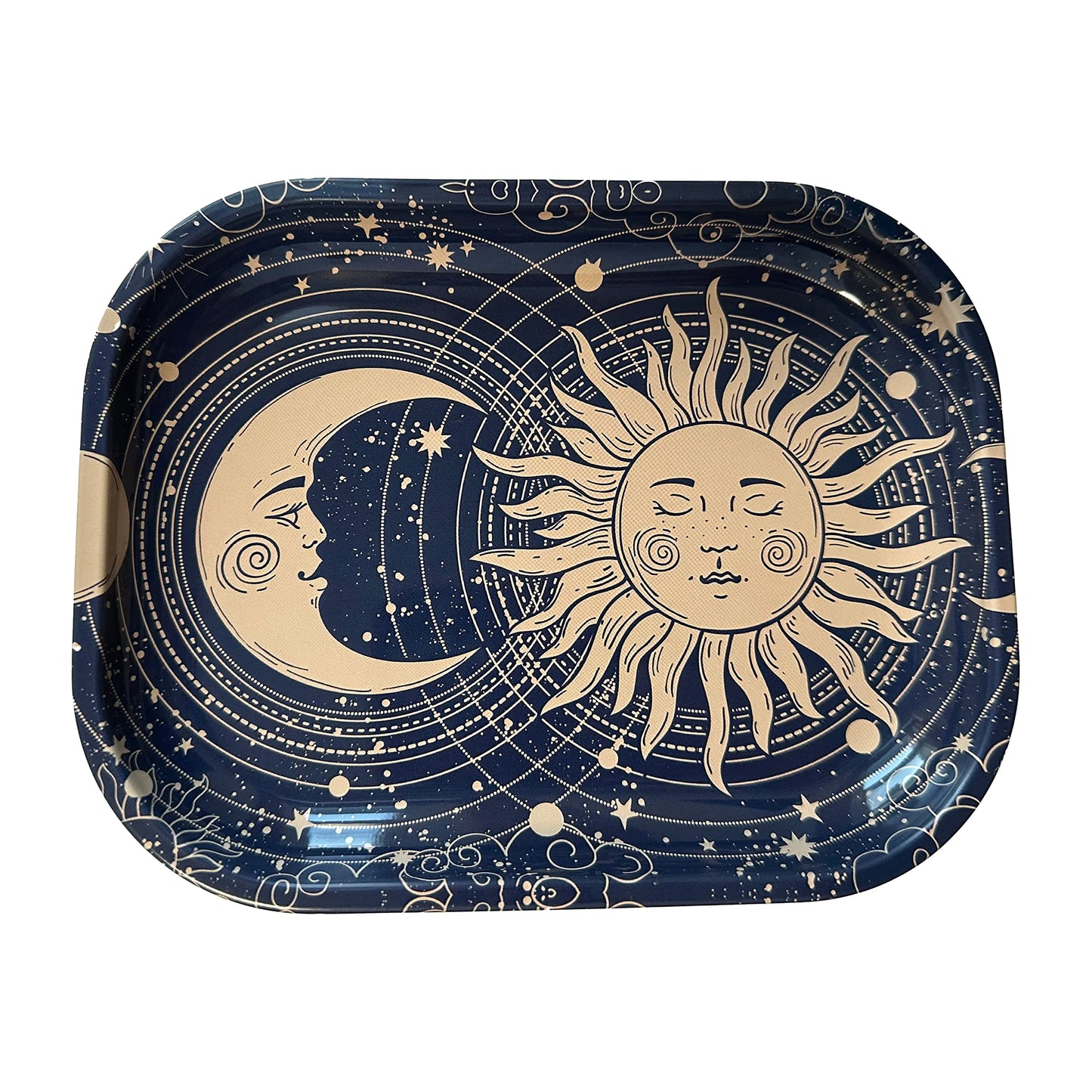 Rolling Tray “Sun & Moon” 5.5” x 7" Tobacco Smoke Accessories - Tray God