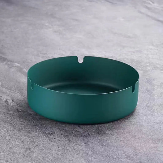 Round Stainless Steel Ashtray Set